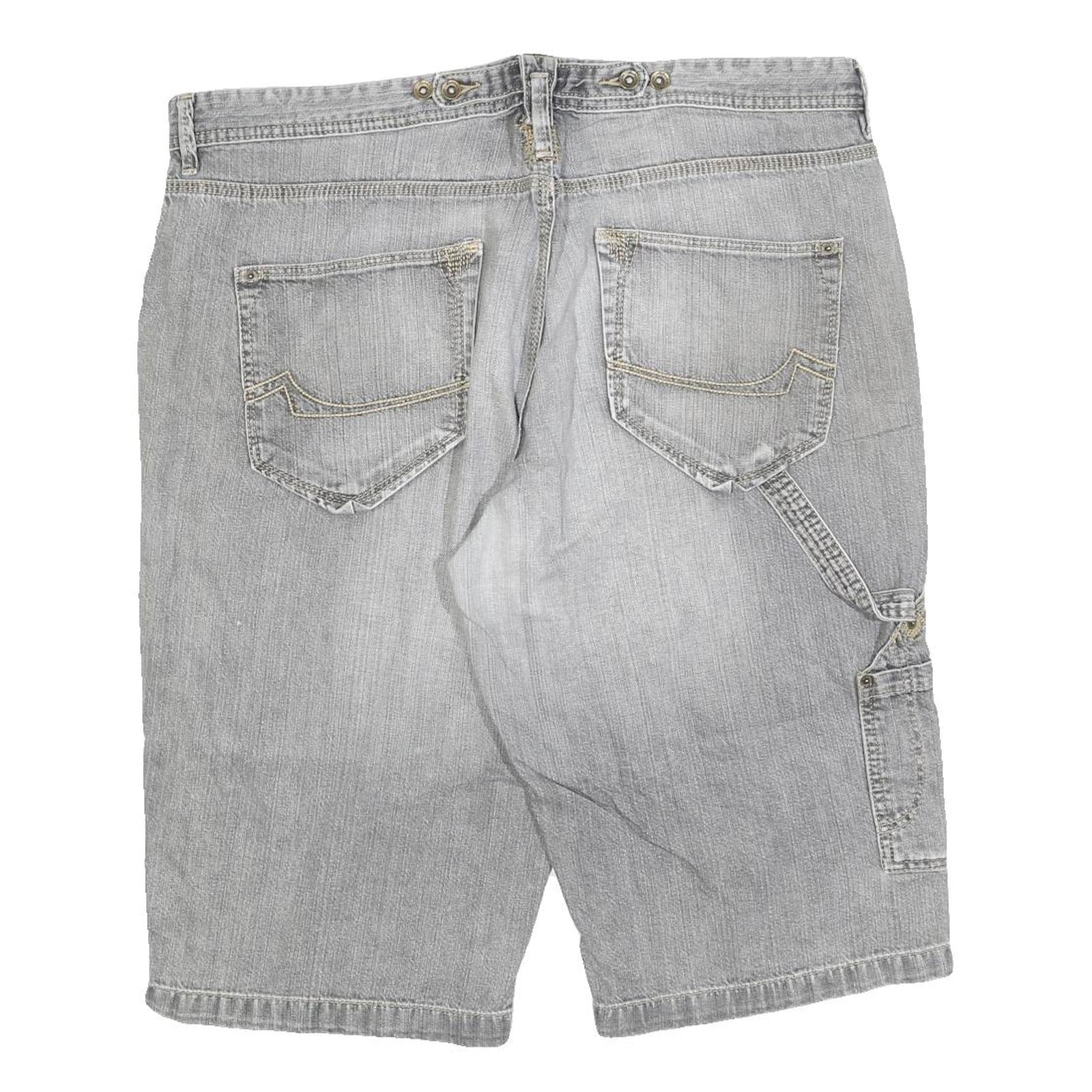 BIO COTTON Mens Grey Casual Denim Shorts M W30 Comfortable Fit Summer Style