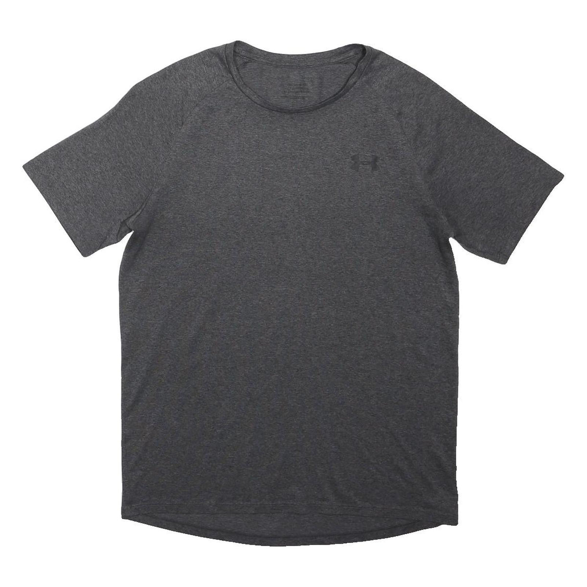 UNDER ARMOUR Mens Grey Athletic T-Shirt S Short Sleeve Crew Neck Lightweight