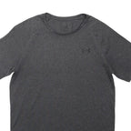UNDER ARMOUR Mens Grey Athletic T-Shirt S Short Sleeve Crew Neck Lightweight