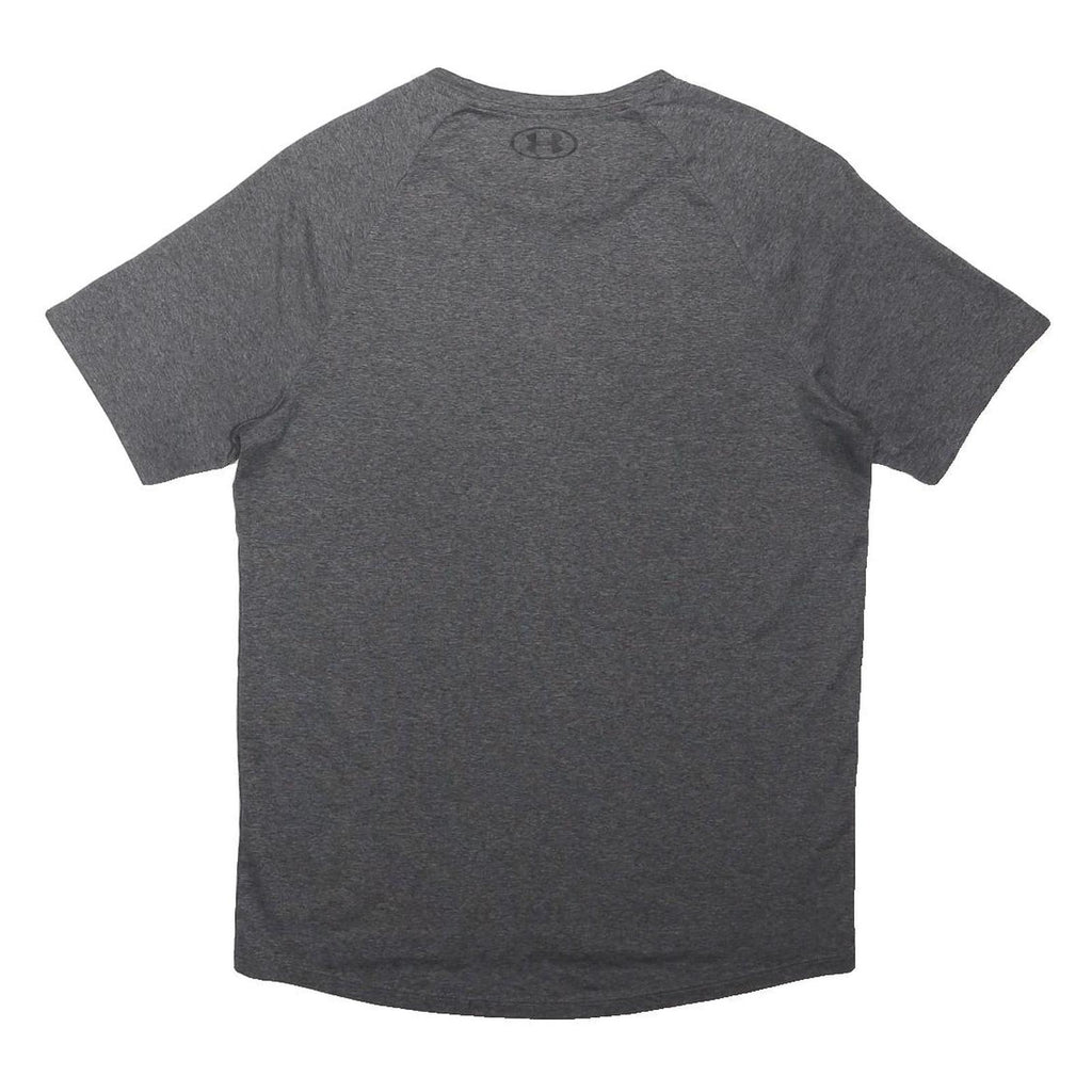 UNDER ARMOUR Mens Grey Athletic T-Shirt S Short Sleeve Crew Neck Lightweight