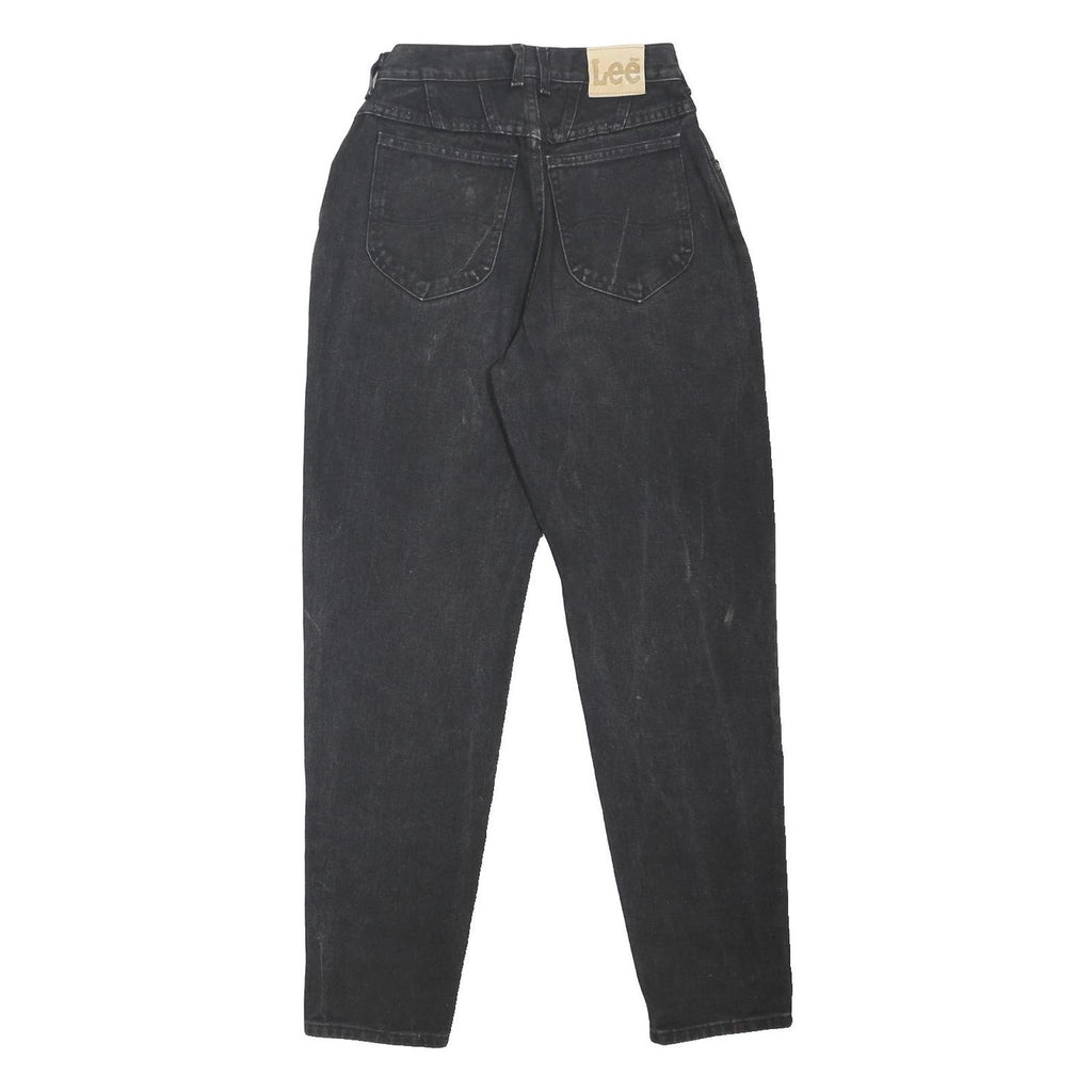 LEE Womens Classic Black Denim Jeans Zip W26 L31 Cotton Blend Comfort Style