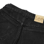 LEE Womens Classic Black Denim Jeans Zip W26 L31 Cotton Blend Comfort Style