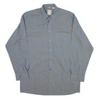 CALL UP Mens Shirt Blue Spotted Long Sleeve M