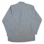 CALL UP Mens Shirt Blue Spotted Long Sleeve M