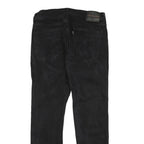 LEVI'S Mens Slim Black Denim Raw Slim Jeans W30 L28 Stylish Cotton Blend