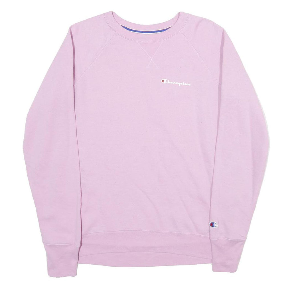 CHAMPION Mens Pink Crew Neck Sweatshirt M Cotton Blend Casual Pullover