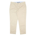 POLO RALPH LAUREN Womens Cotton Blend Beige Regular Fit Straight Trousers W33