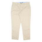 POLO RALPH LAUREN Womens Cotton Blend Beige Regular Fit Straight Trousers W33