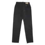 JEANSEDWIN Mens Black Regular Fit Straight Denim W30 L36 Zip Cotton Blend Jeans