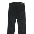 VANS Mens Cotton Blend Black Slim Slim Fit Trousers W26 L26 Zip Closure