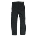 VANS Mens Cotton Blend Black Slim Slim Fit Trousers W26 L26 Zip Closure