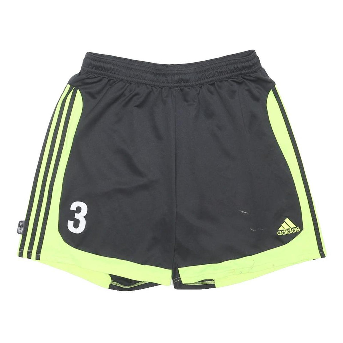 ADIDAS Mens Shorts Black & Yellow Sports Casual 2XL W32 Athletic Running Gym