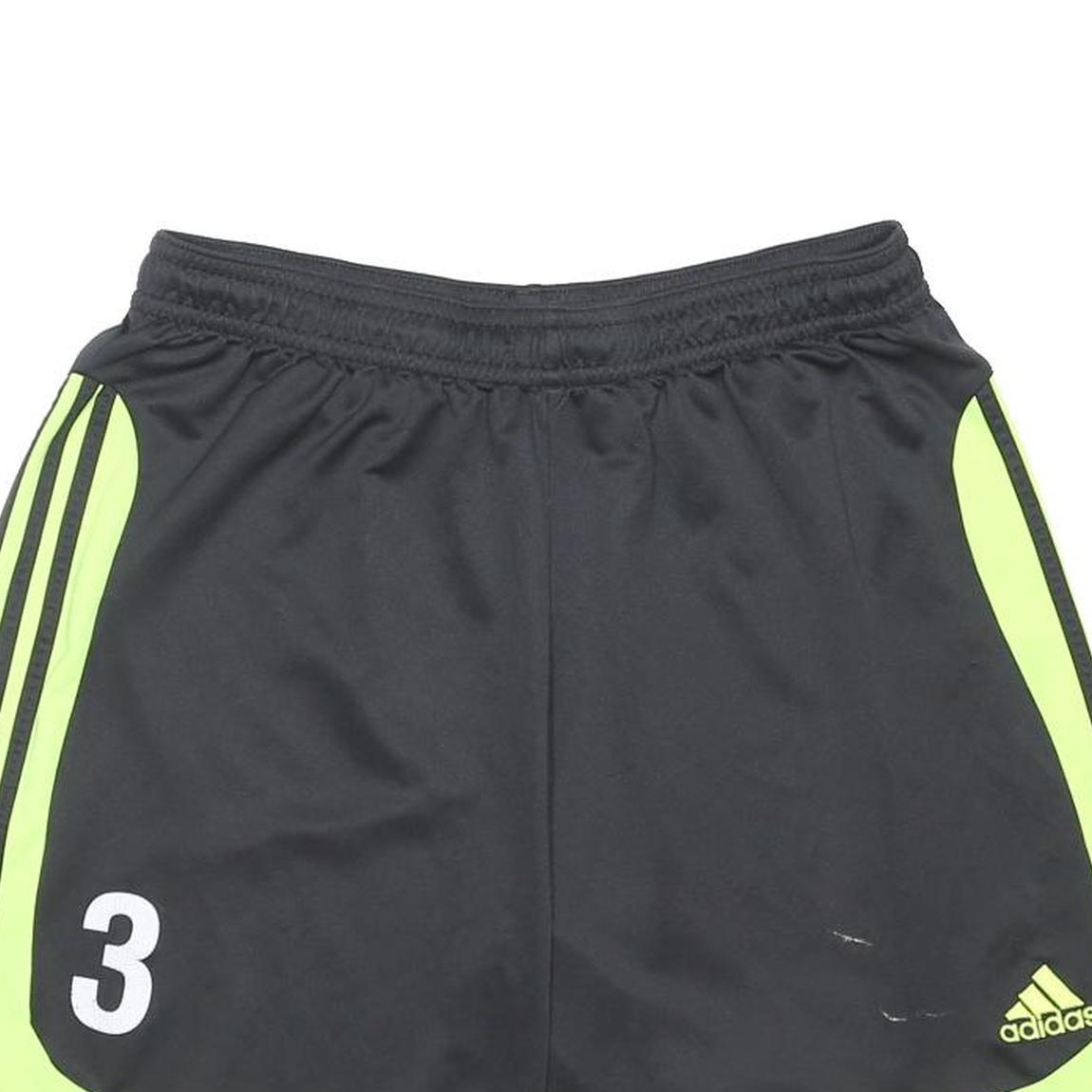 ADIDAS Mens Shorts Black & Yellow Sports Casual 2XL W32 Athletic Running Gym