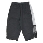 REEBOK Mens Shorts Black & Grey Sports Casual S W26 Reebok Logo Athletic