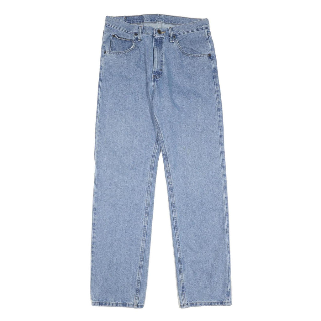 WRANGLER Mens Jeans Blue Regular Straight Denim Light W30 L32 Classic Fit Zip