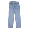 WRANGLER Mens Jeans Blue Regular Straight Denim Light W30 L32 Classic Fit Zip