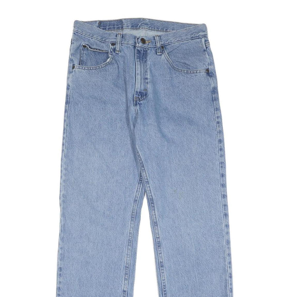 WRANGLER Mens Jeans Blue Regular Straight Denim Light W30 L32 Classic Fit Zip