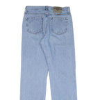 WRANGLER Mens Jeans Blue Regular Straight Denim Light W30 L32 Classic Fit Zip