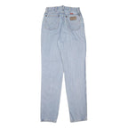 WRANGLER Womens Jeans Blue Slim Straight Denim Medium W26 L34 Classic Fit Zip