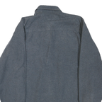 CANYON GUIDE OUTFITTERS Mens Blue Plain Shirt M Cotton Blend Long Sleeve Button