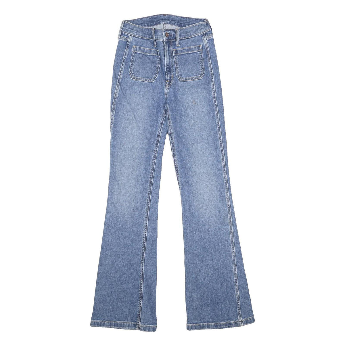 GAP Womens Jeans Blue Regular Flared Denim Medium W26 L31 Classic Cotton Blend