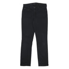 LEVI'S Womens Black Slim Skinny Denim Jeans W29 L32 Cotton Blend Zip