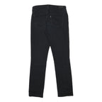 LEVI'S Womens Black Slim Skinny Denim Jeans W29 L32 Cotton Blend Zip