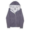 THE NORTH FACE Womens Blue Jacket S Polyester Blend Plain Zip Hooded Outdoor