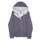 THE NORTH FACE Womens Blue Jacket S Polyester Blend Plain Zip Hooded Outdoor