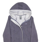 THE NORTH FACE Womens Blue Jacket S Polyester Blend Plain Zip Hooded Outdoor
