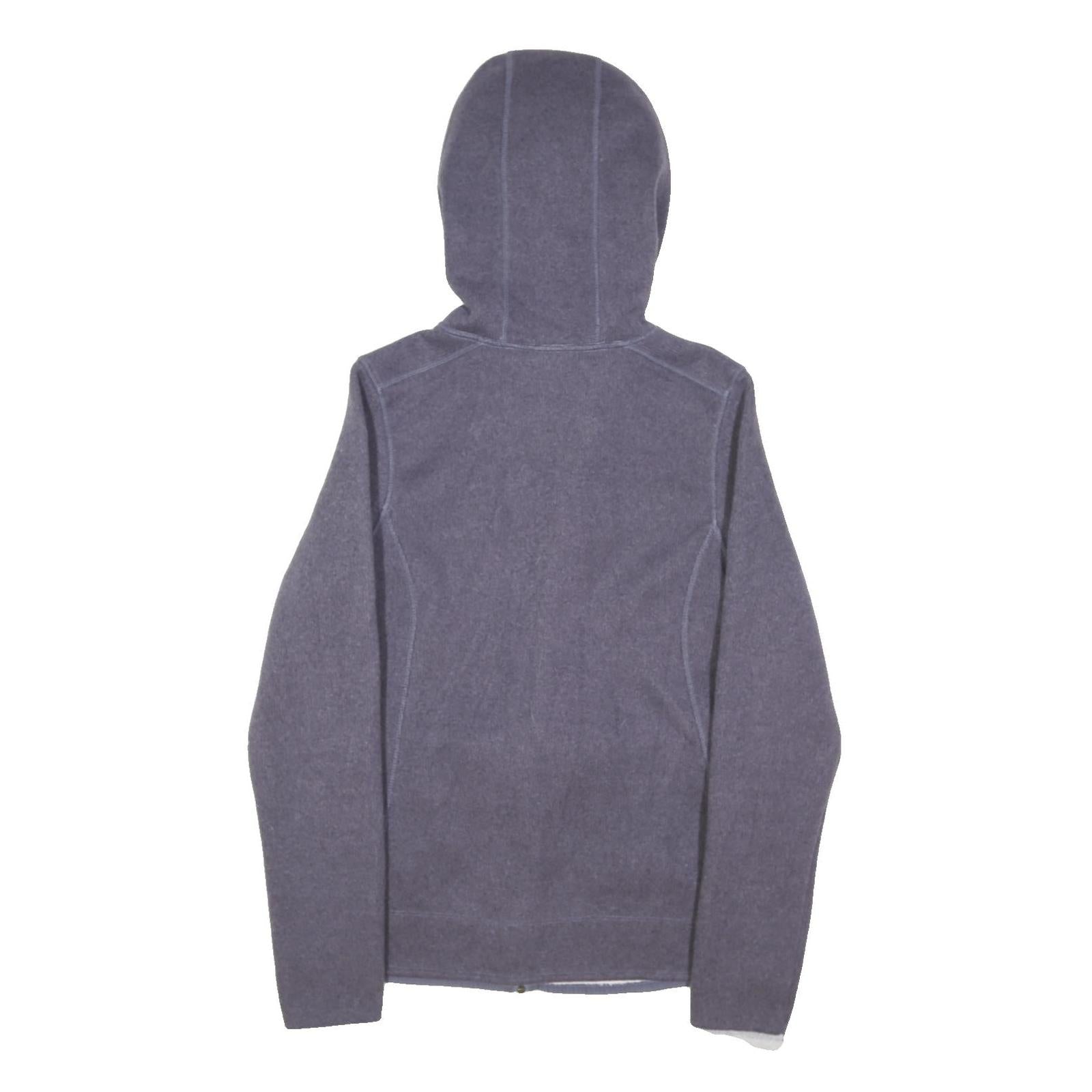 THE NORTH FACE Womens Blue Jacket S Polyester Blend Plain Zip Hooded Outdoor