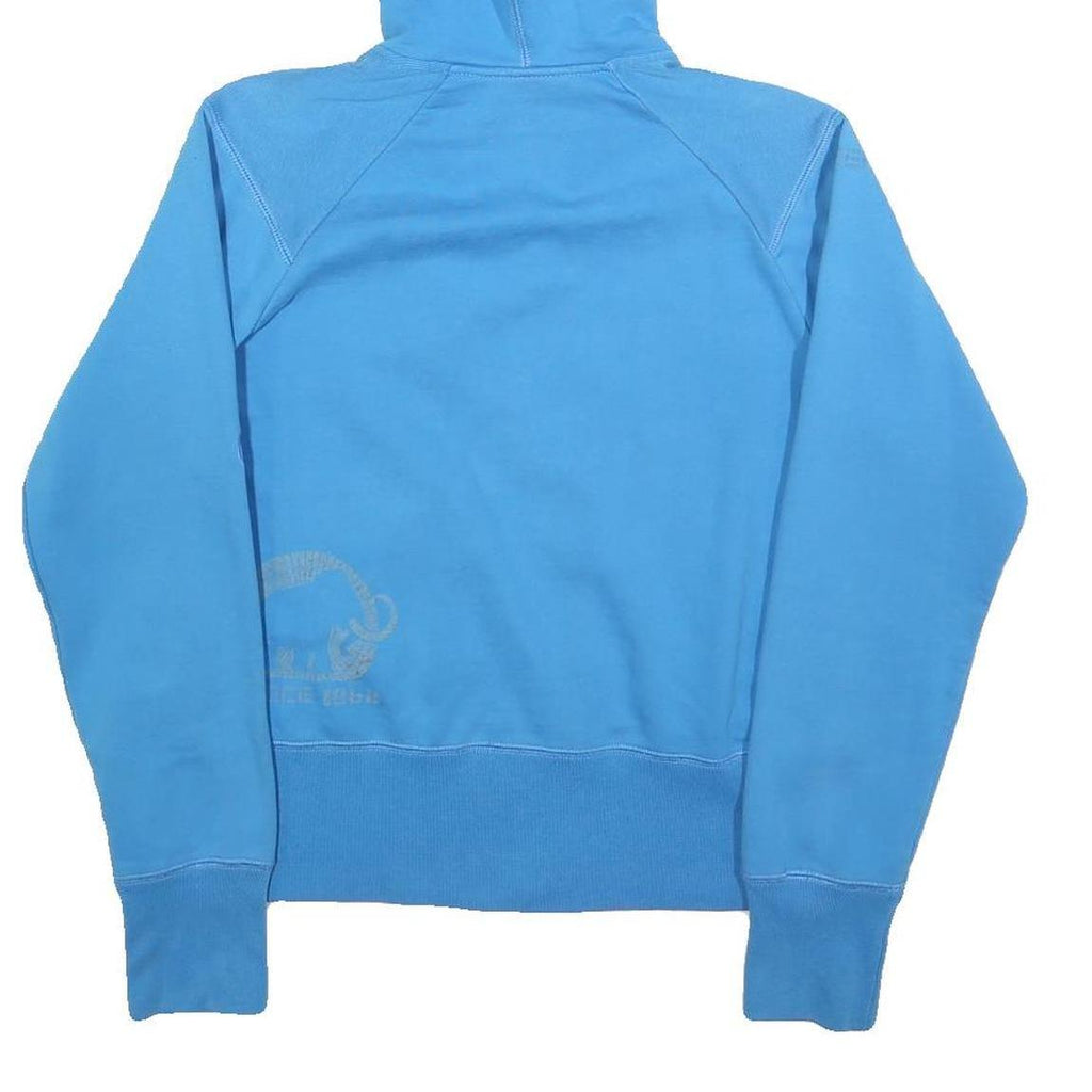 MAMMUT Womens Blue Full Zip Hoodie S Cotton Blend Casual Zip Up Sweatshirt