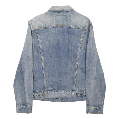 LEVI'S Mens Blue Denim Button Jacket S Cotton Classic Casual Vintage Style
