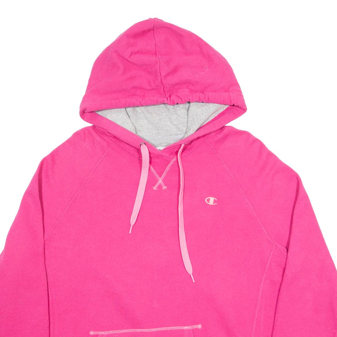 CHAMPION Womens Pink Hoodie 2XL