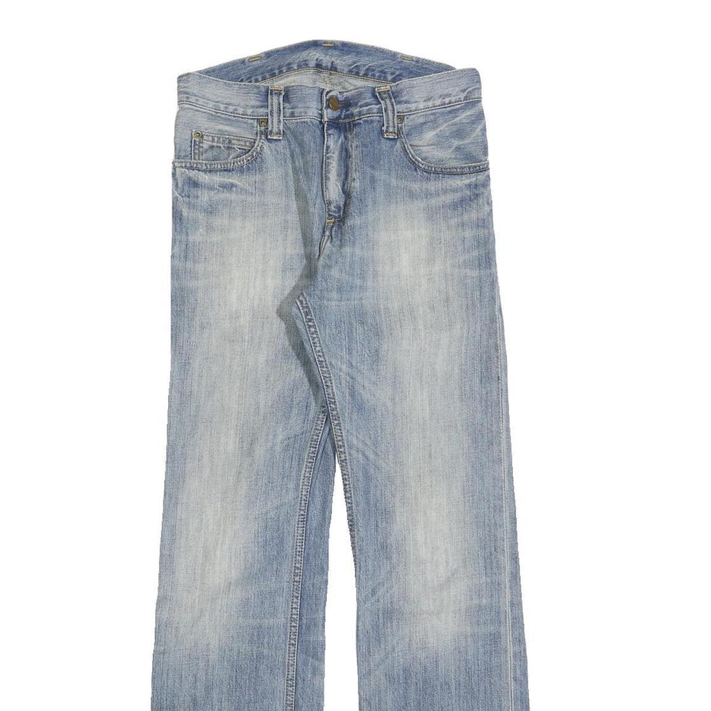 CARHARTT Womens Relaxed Light Blue Denim Cotton Jeans W28 L31 Casual Zip Fly