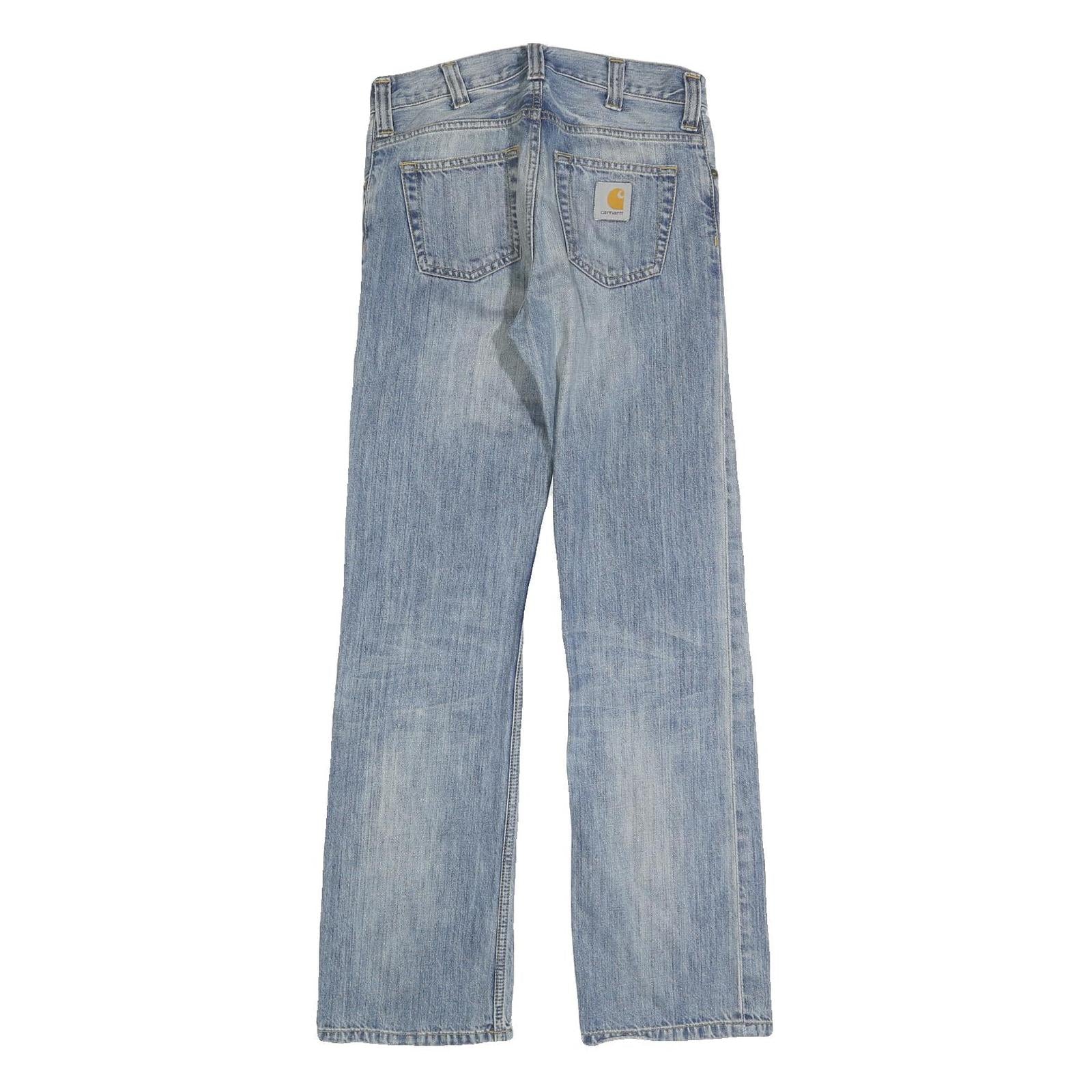 CARHARTT Womens Relaxed Light Blue Denim Cotton Jeans W28 L31 Casual Zip Fly