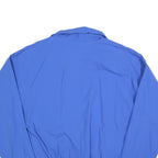TRIUM Mens Blue & White Zip Jacket XL Polyester Blend Plain Casual Sportswear