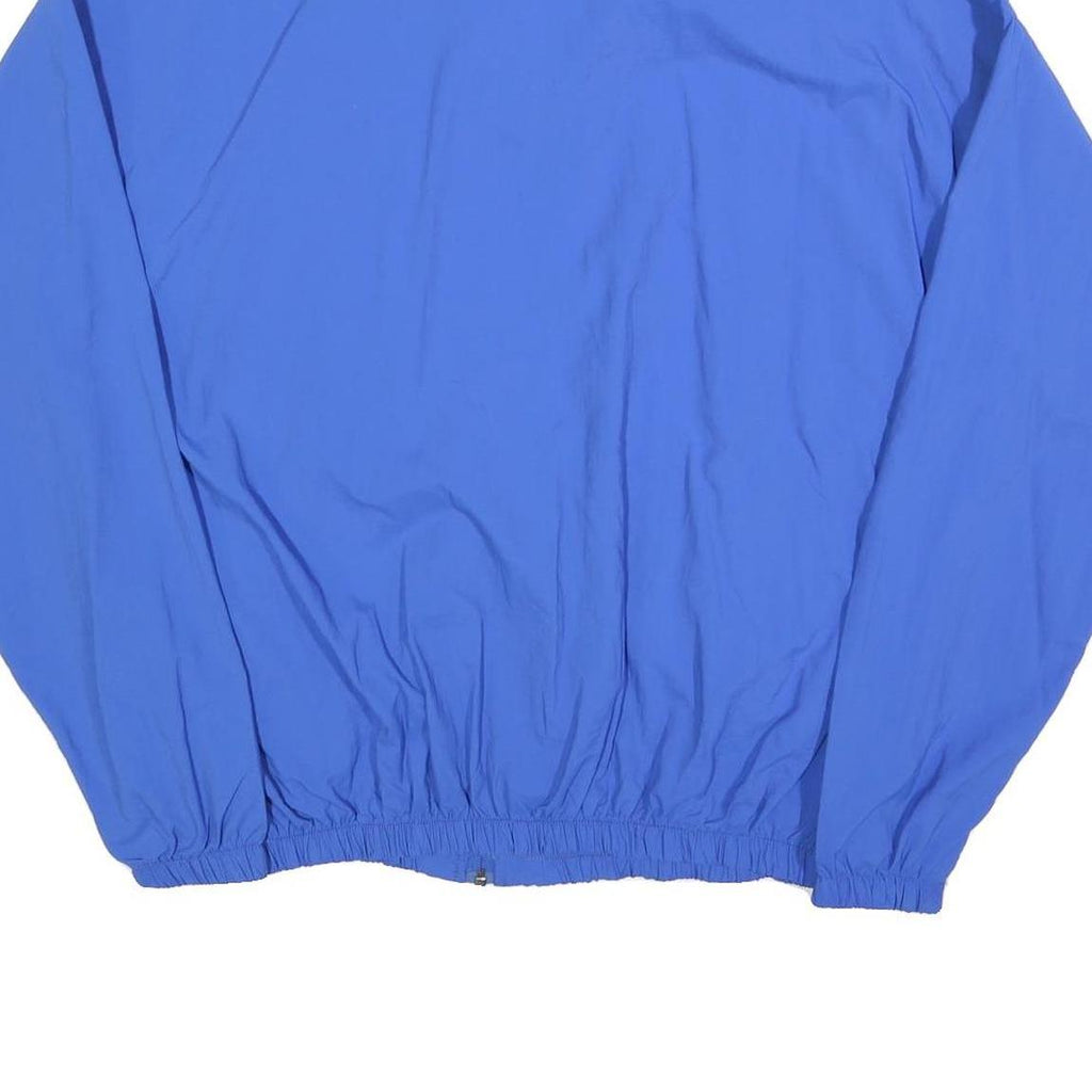 TRIUM Mens Blue & White Zip Jacket XL Polyester Blend Plain Casual Sportswear