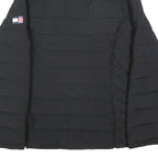 TOMMY HILFIGER Womens Black Quilted Jacket M Polyester Zip Comfortable Casual