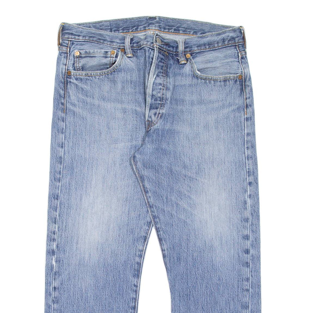 LEVI'S 501 Jeans Mens Blue Regular Straight Stone Wash W33 L24