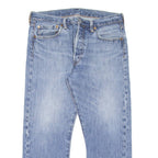 LEVI'S 501 Jeans Mens Blue Regular Straight Stone Wash W33 L24