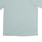 CARHARTT Mens Blue Pocket T-Shirt M Short Sleeve Crew Neck Workwear Casual
