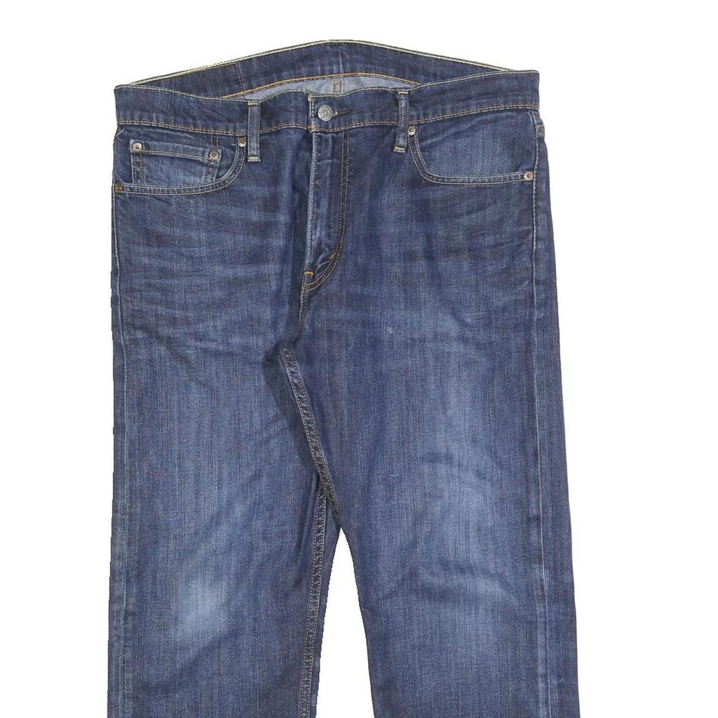 LEVI'S 504 Mens Jeans Blue Regular Straight Denim Medium W34 L25 Classic Fit Zip