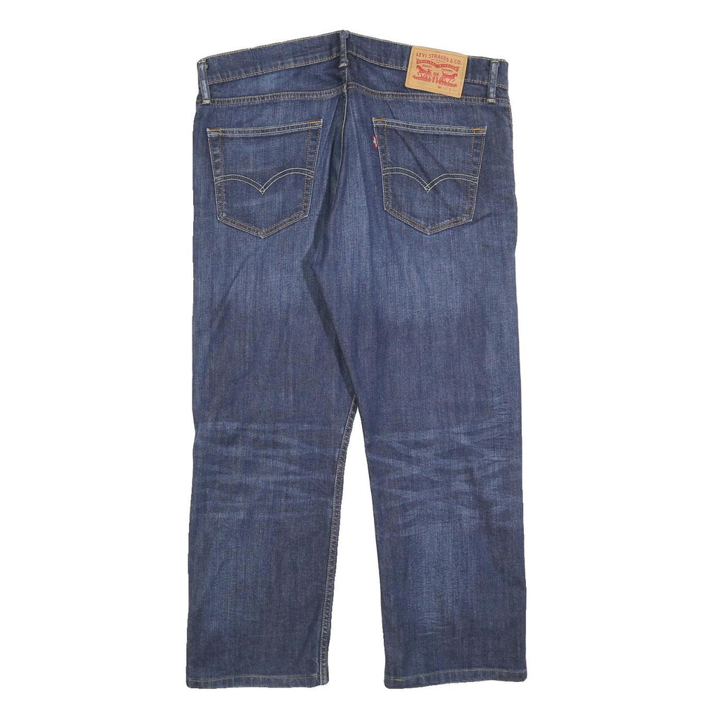 LEVI'S 504 Mens Jeans Blue Regular Straight Denim Medium W34 L25 Classic Fit Zip