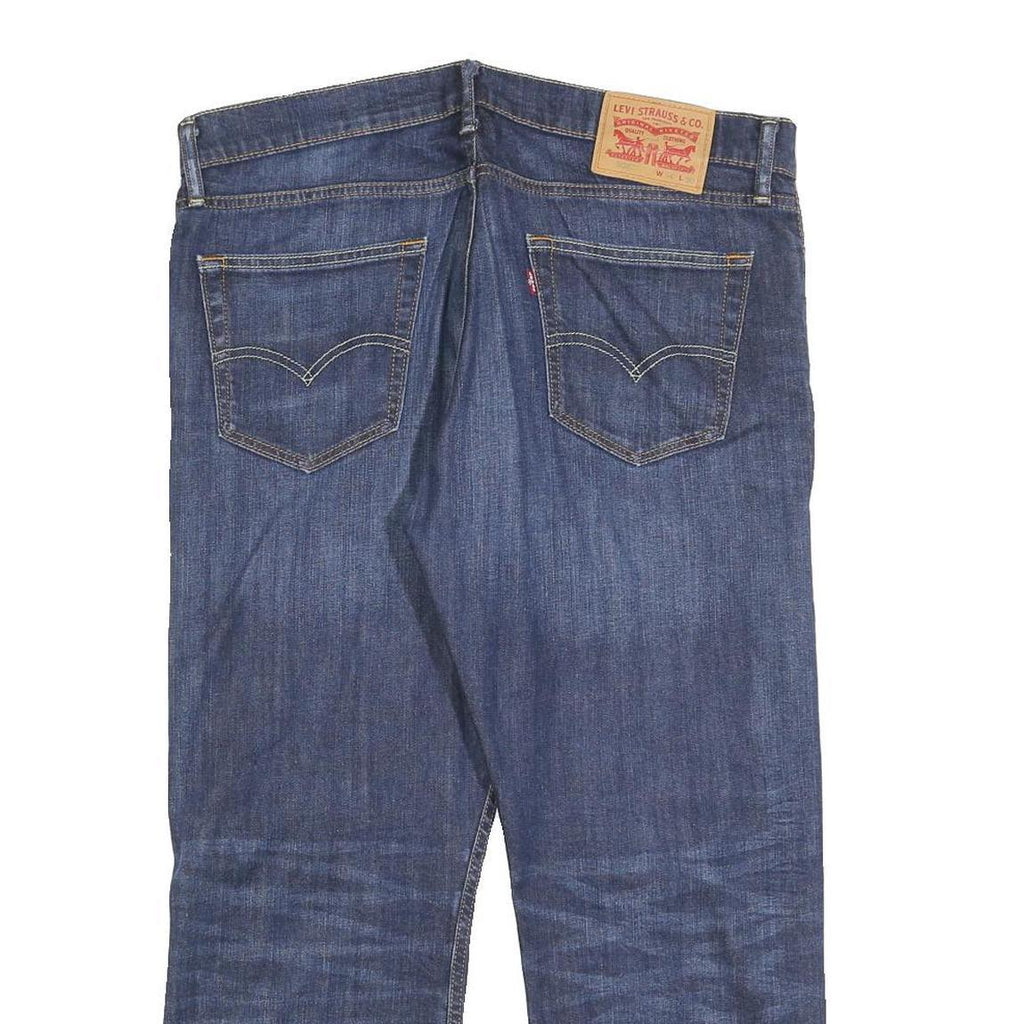 LEVI'S 504 Mens Jeans Blue Regular Straight Denim Medium W34 L25 Classic Fit Zip