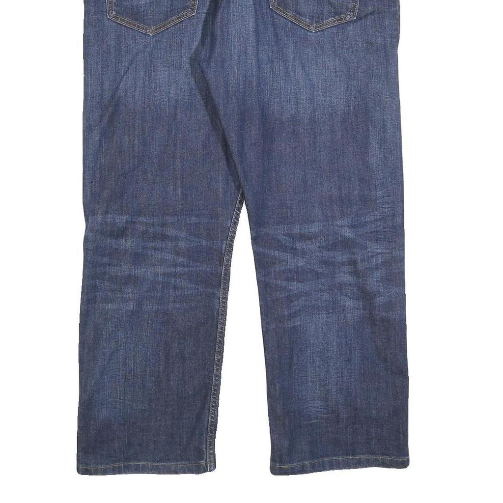 LEVI'S 504 Mens Jeans Blue Regular Straight Denim Medium W34 L25 Classic Fit Zip