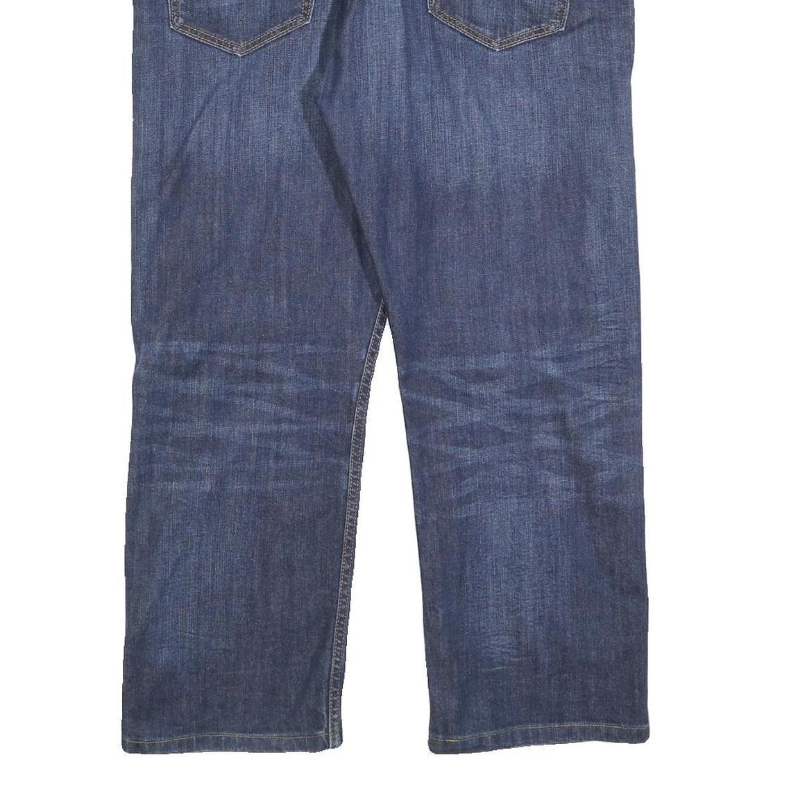 LEVI'S 504 Mens Jeans Blue Regular Straight Denim Medium W34 L25 Classic Fit Zip