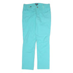 PATAGONIA Womens Cotton Blend Blue Regular Straight Trousers W34 L32 Outdoor
