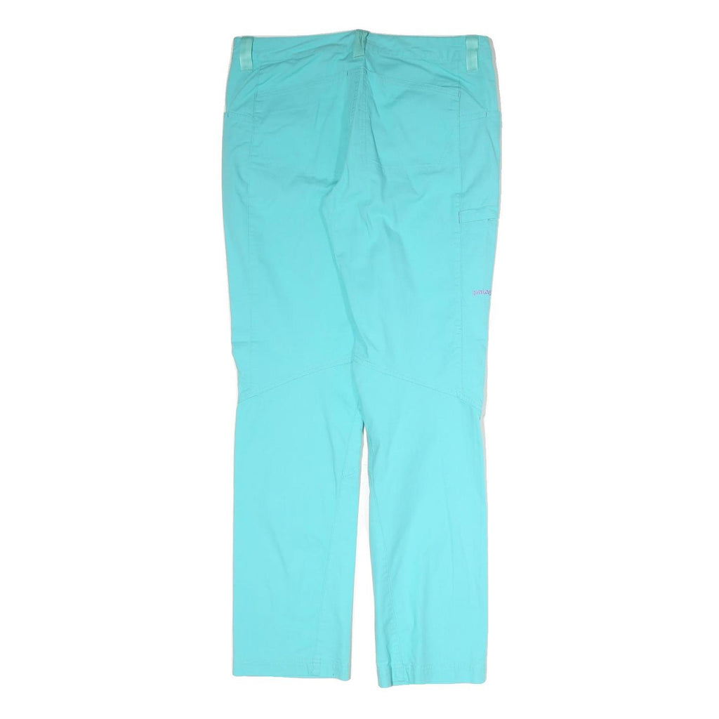 PATAGONIA Womens Cotton Blend Blue Regular Straight Trousers W34 L32 Outdoor