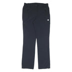 Mens Polyester Blend Navy Blue Regular Fit Trousers W32 L32 Zip Closure